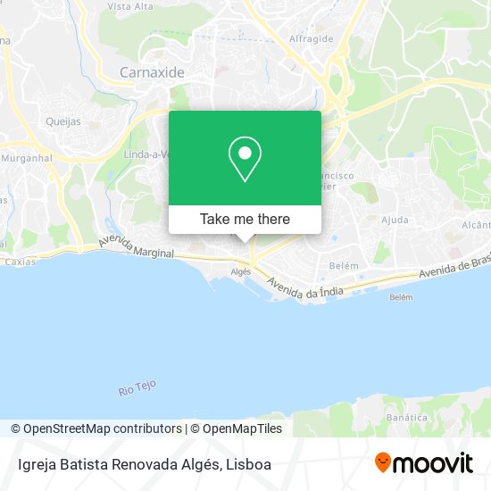 Igreja Batista Renovada Algés map