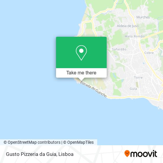 Gusto Pizzeria da Guia map