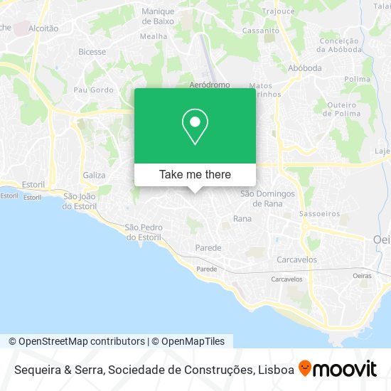 Sequeira & Serra, Sociedade de Construções mapa