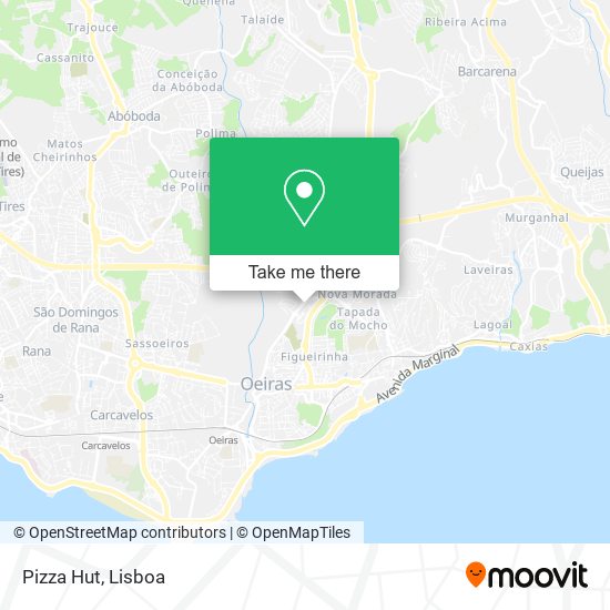 Pizza Hut map