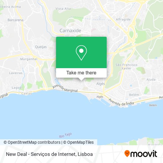 New Deal - Serviços de Internet mapa
