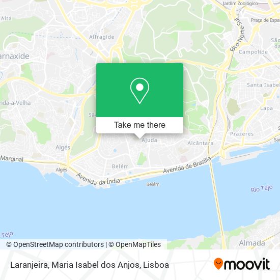 Laranjeira, Maria Isabel dos Anjos mapa