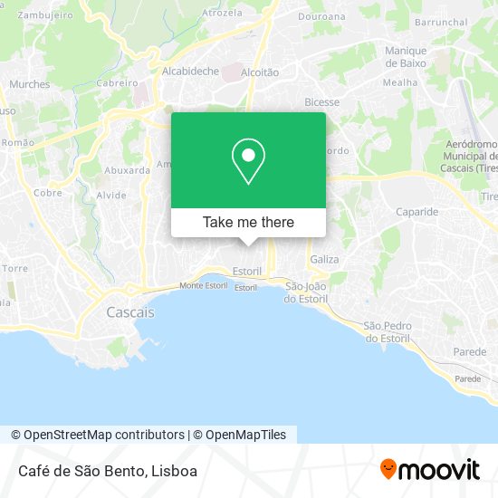 Café de São Bento map
