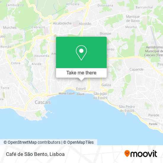 Café de São Bento map