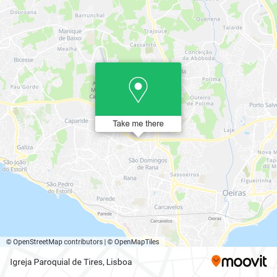 Igreja Paroquial de Tires map