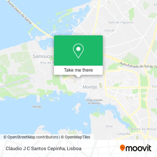 Cláudio J C Santos Cepinha mapa