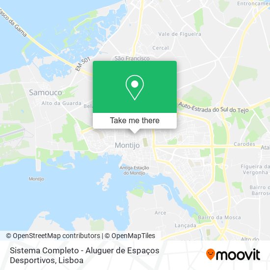 Sistema Completo - Aluguer de Espaços Desportivos mapa