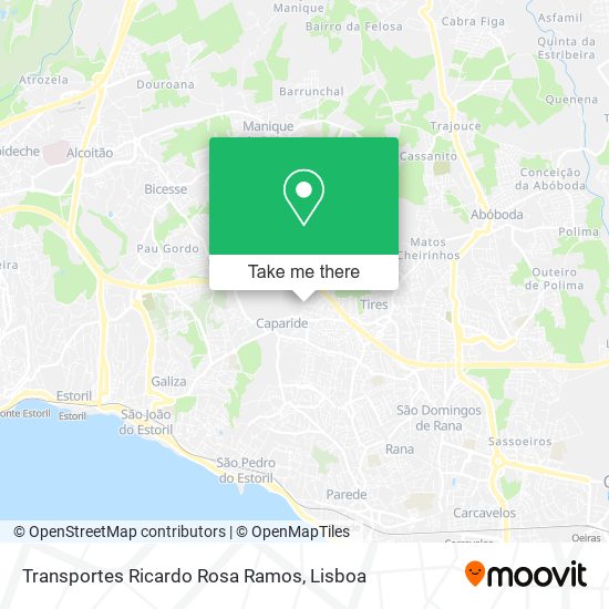 Transportes Ricardo Rosa Ramos map