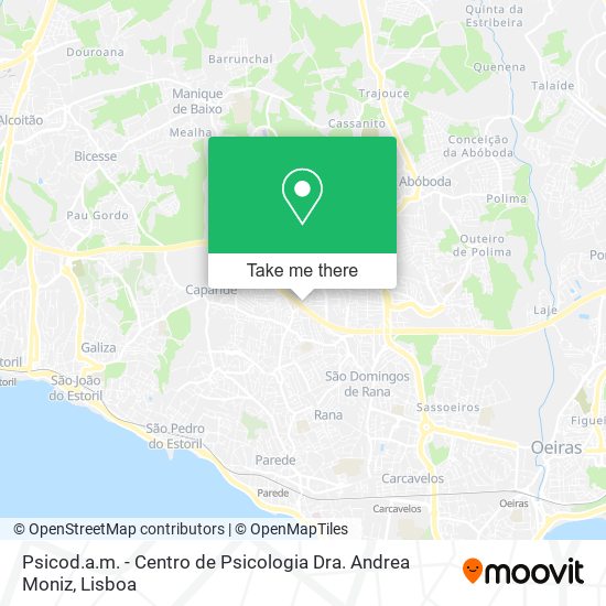 Psicod.a.m. - Centro de Psicologia Dra. Andrea Moniz map
