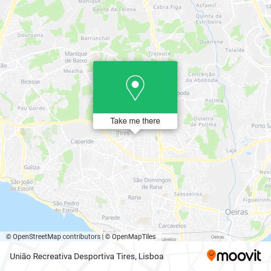 União Recreativa Desportiva Tires map