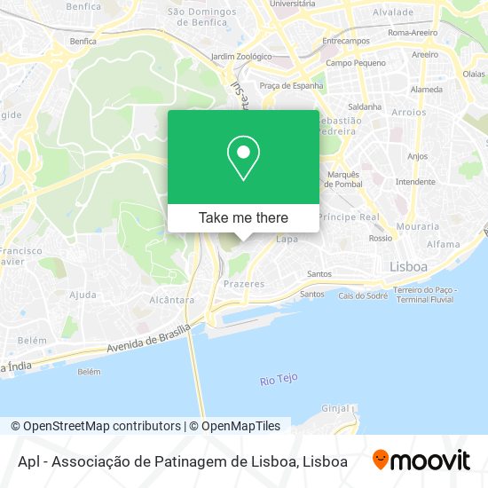 Apl - Associação de Patinagem de Lisboa mapa