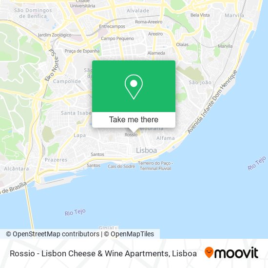 Rossio - Lisbon Cheese & Wine Apartments map