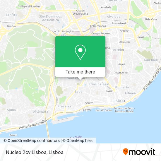 Núcleo 2cv Lisboa map