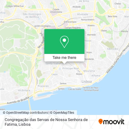 Congregação das Servas de Nossa Senhora de Fatima map