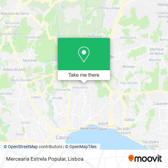 Mercearia Estrela Popular mapa