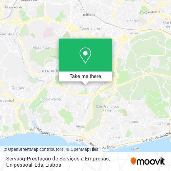 Servasq-Prestação de Serviços a Empresas, Unipessoal, Lda map