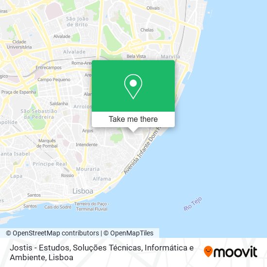 Jostis - Estudos, Soluções Técnicas, Informática e Ambiente mapa