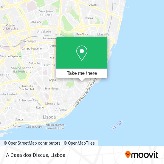 A Casa dos Discus map