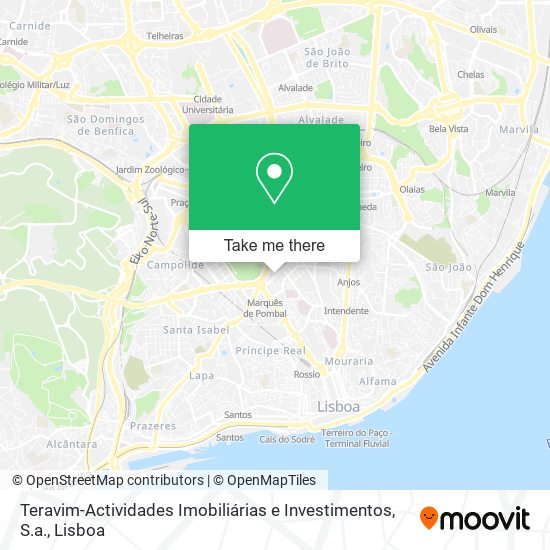 Teravim-Actividades Imobiliárias e Investimentos, S.a. map
