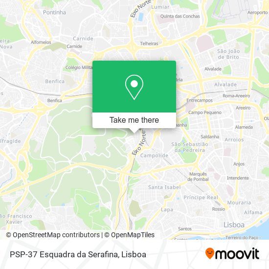 PSP-37 Esquadra da Serafina map
