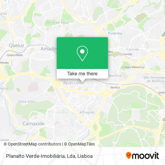 Planalto Verde-Imobiliária, Lda map