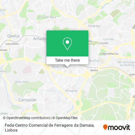 Feda-Centro Comercial de Ferragens da Damaia map