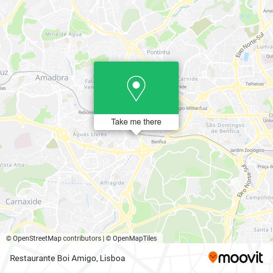 Restaurante Boi Amigo mapa