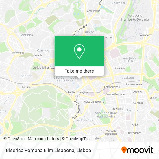 Biserica Romana Elim Lisabona mapa