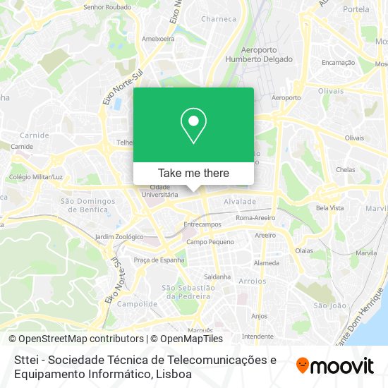 Sttei - Sociedade Técnica de Telecomunicações e Equipamento Informático map