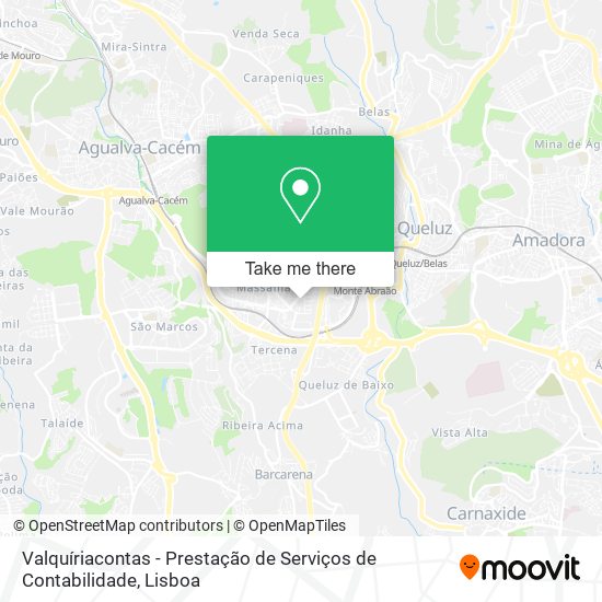 Valquíriacontas - Prestação de Serviços de Contabilidade mapa