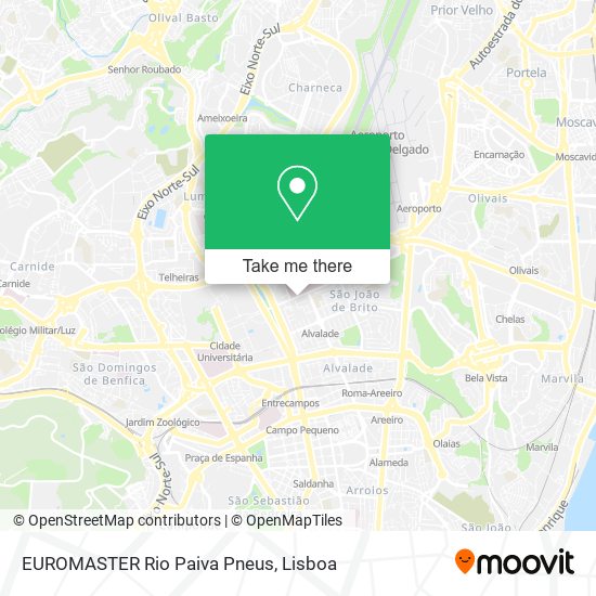 EUROMASTER Rio Paiva Pneus mapa