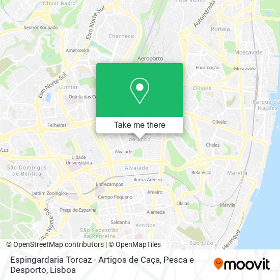 Espingardaria Torcaz - Artigos de Caça, Pesca e Desporto map