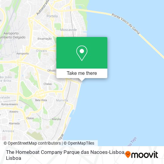 The Homeboat Company Parque das Nacoes-Lisboa mapa