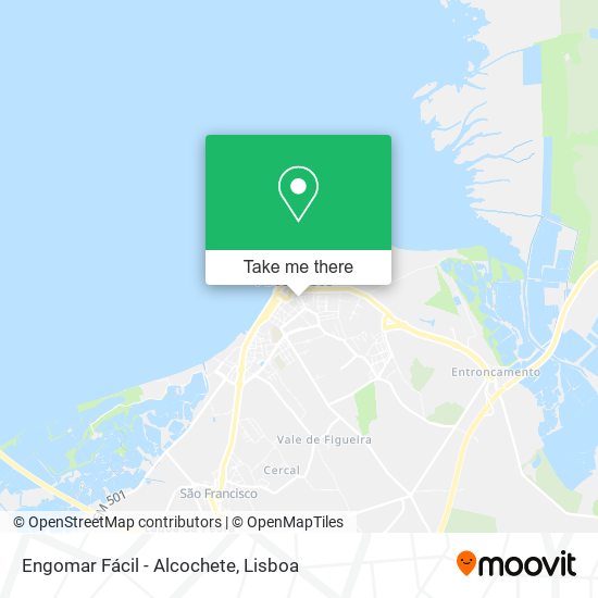 Engomar Fácil - Alcochete map