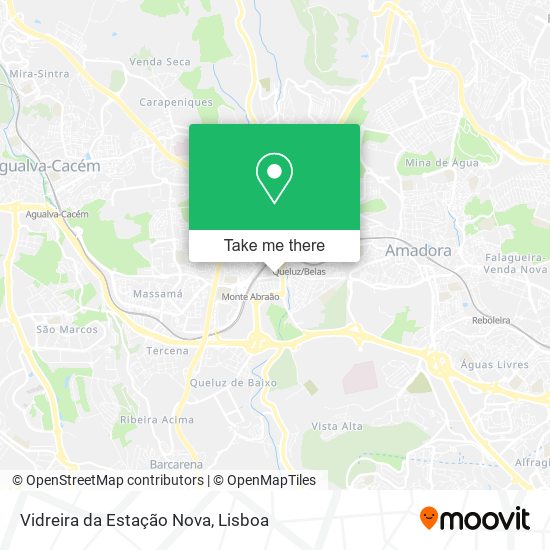 Vidreira da Estação Nova mapa