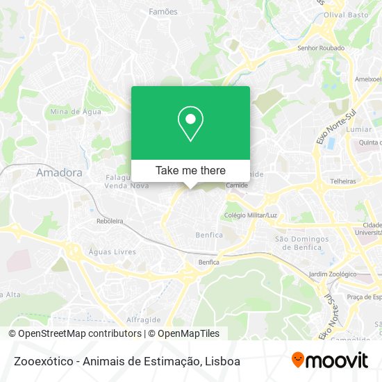 Zooexótico - Animais de Estimação mapa