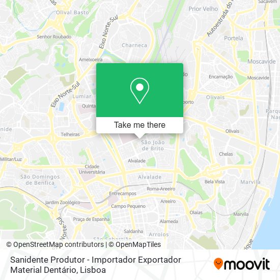 Sanidente Produtor - Importador Exportador Material Dentário map