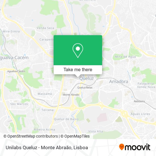 Unilabs Queluz - Monte Abraão map
