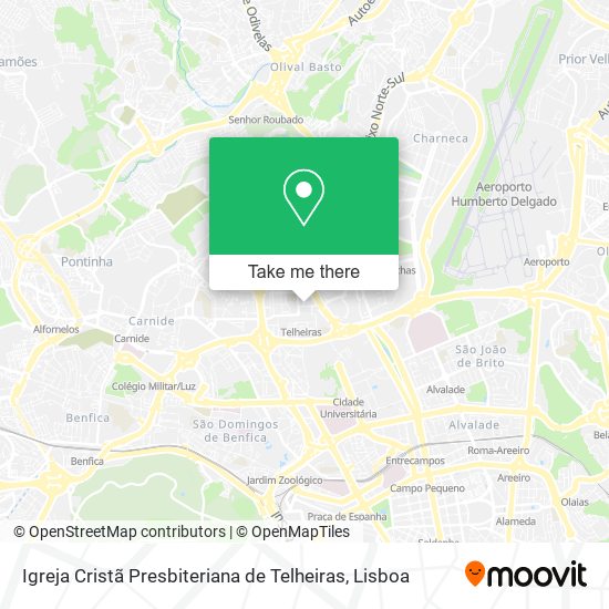 Igreja Cristã Presbiteriana de Telheiras map