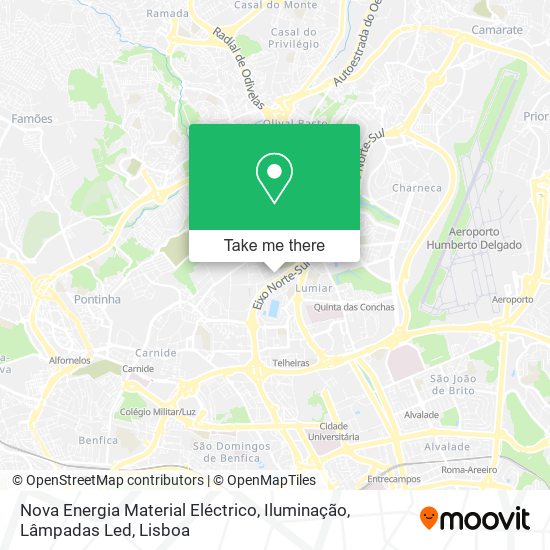 Nova Energia Material Eléctrico, Iluminação, Lâmpadas Led mapa