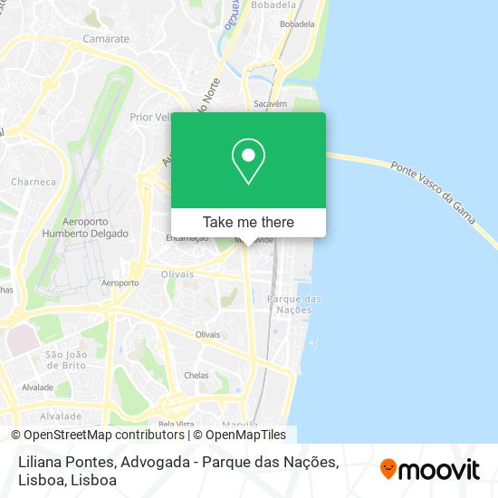 Liliana Pontes, Advogada - Parque das Nações, Lisboa mapa