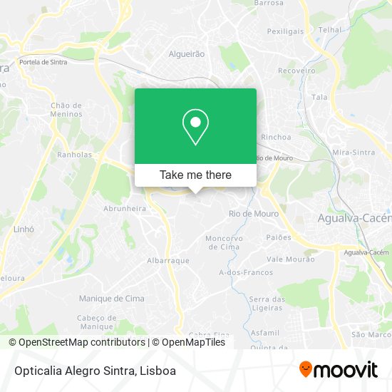 Opticalia Alegro Sintra map
