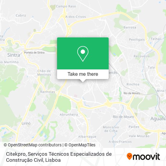 Citekpro, Serviços Técnicos Especializados de Construção Civil mapa