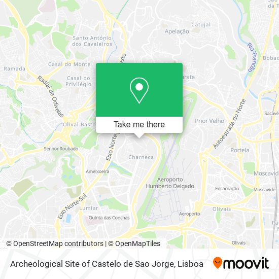 Archeological Site of Castelo de Sao Jorge map