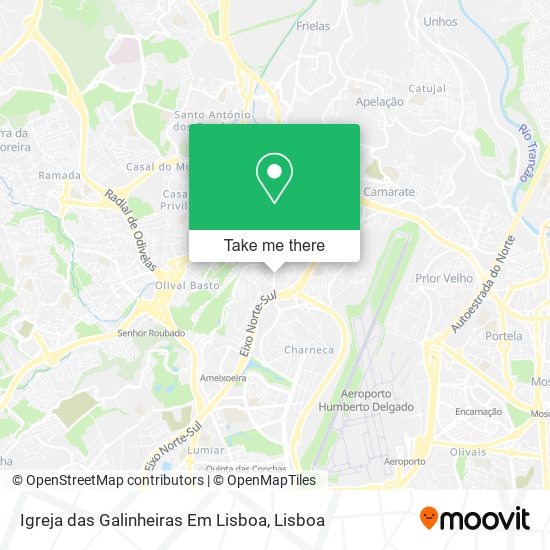Igreja das Galinheiras Em Lisboa map
