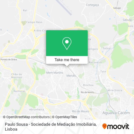Paulo Sousa - Sociedade de Mediação Imobiliária mapa