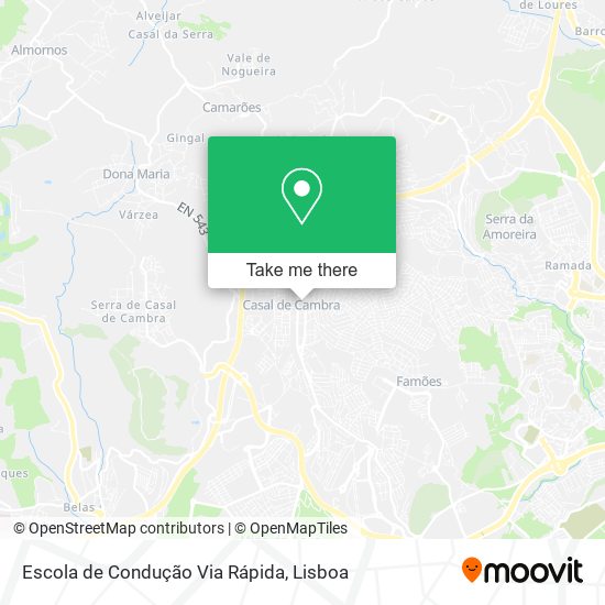 Escola de Condução Via Rápida map