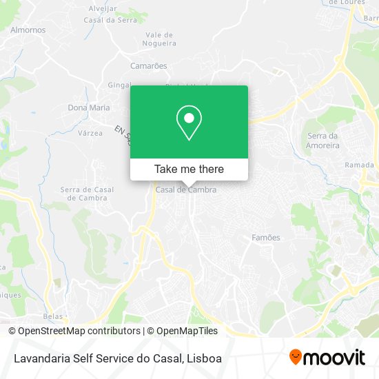 Lavandaria Self Service do Casal mapa