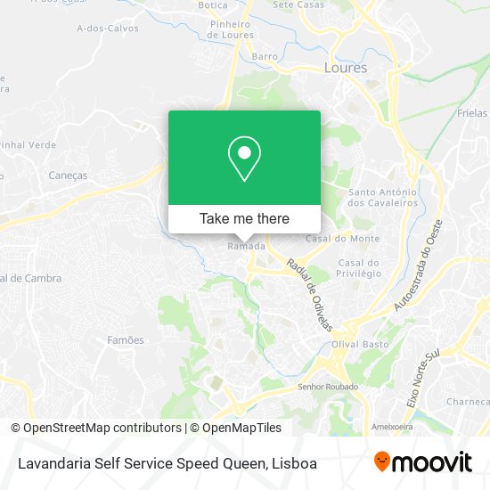 Lavandaria Self Service Speed Queen mapa