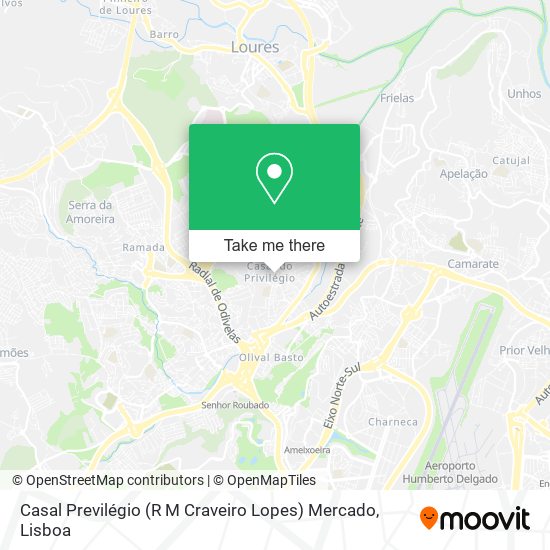 Casal Previlégio (R M Craveiro Lopes) Mercado mapa